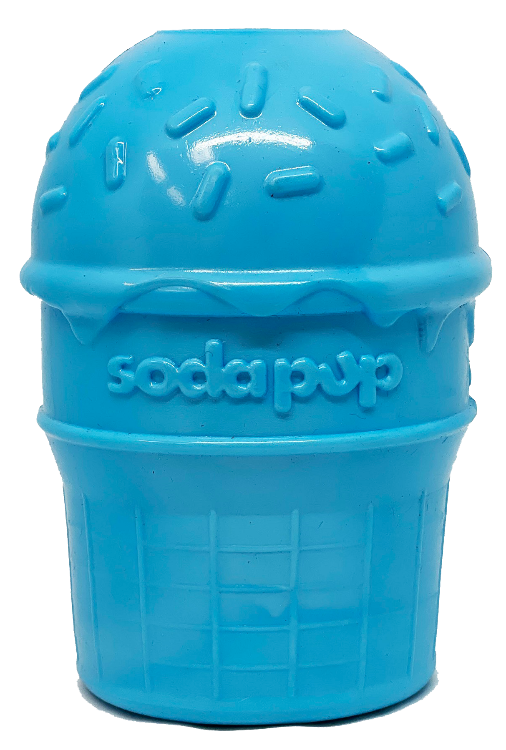 Ice Cream Cone Durable PUP-X Rubber Chew Toy &amp; Treat Dispenser