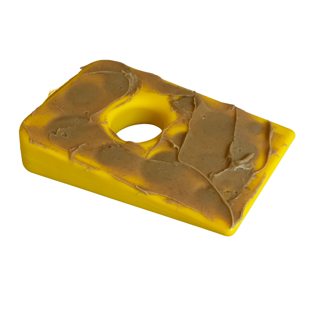 Swiss Cheese Wedge Durable Nylon Dog Chew Toy