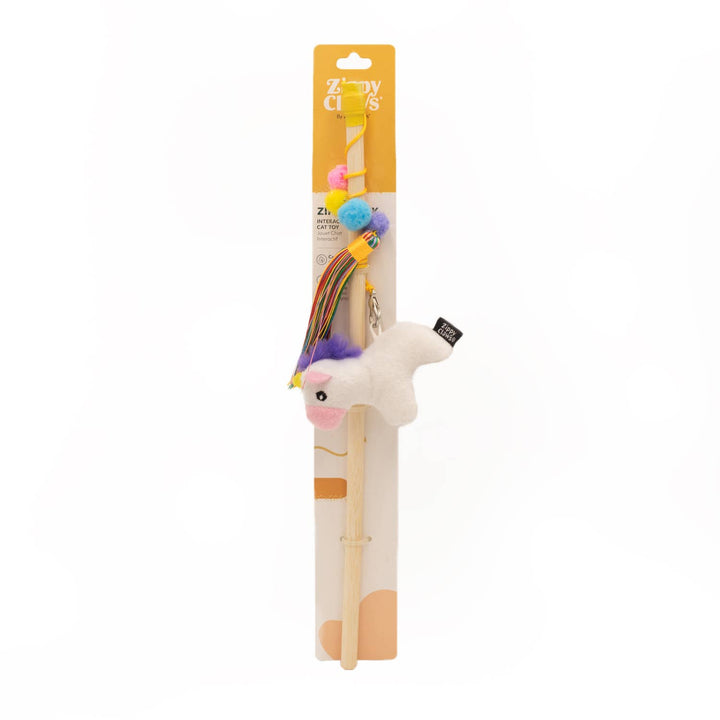ZippyStick Unicorn (Cat Toy)