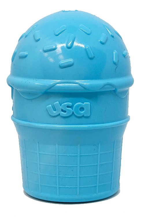 Ice Cream Cone Durable PUP-X Rubber Chew Toy &amp; Treat Dispenser