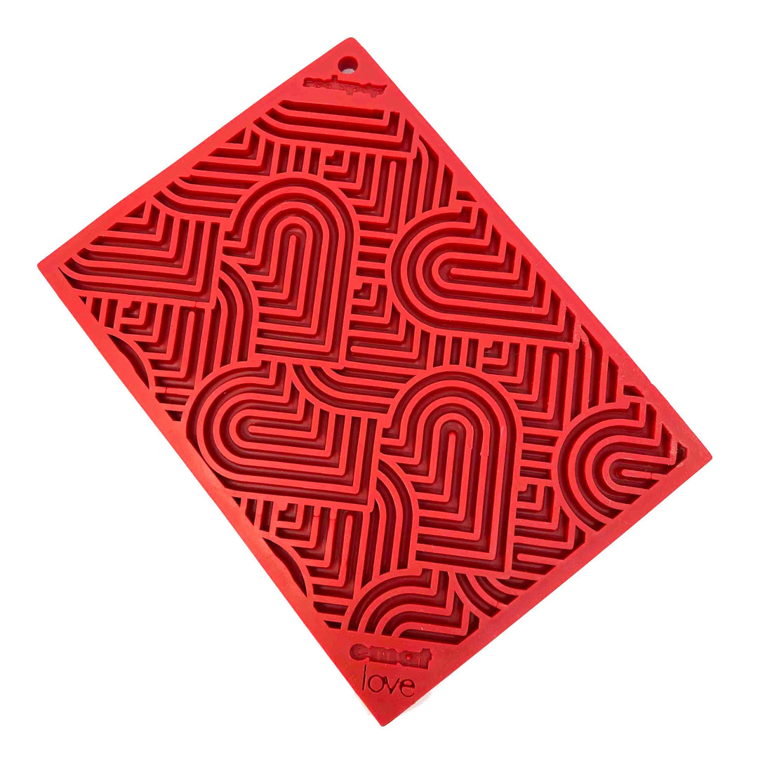 Heart Design Valentine Enrichment Lick Mat