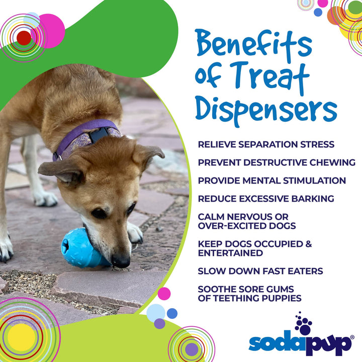 Ice Cream Cone Durable PUP-X Rubber Chew Toy &amp; Treat Dispenser