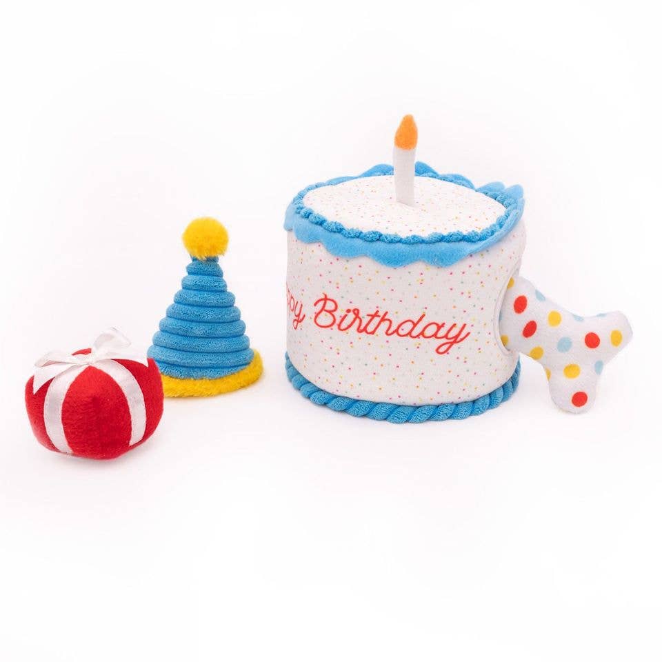 Zippy Burrow™ - Birthday Cake 24/cs - Dog Toy