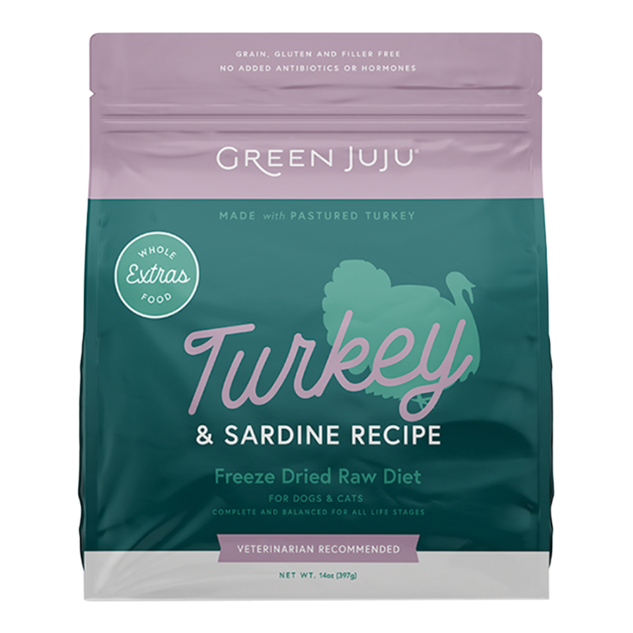 Turkey &amp; Sardine Freeze Dried Raw Diet 14 oz