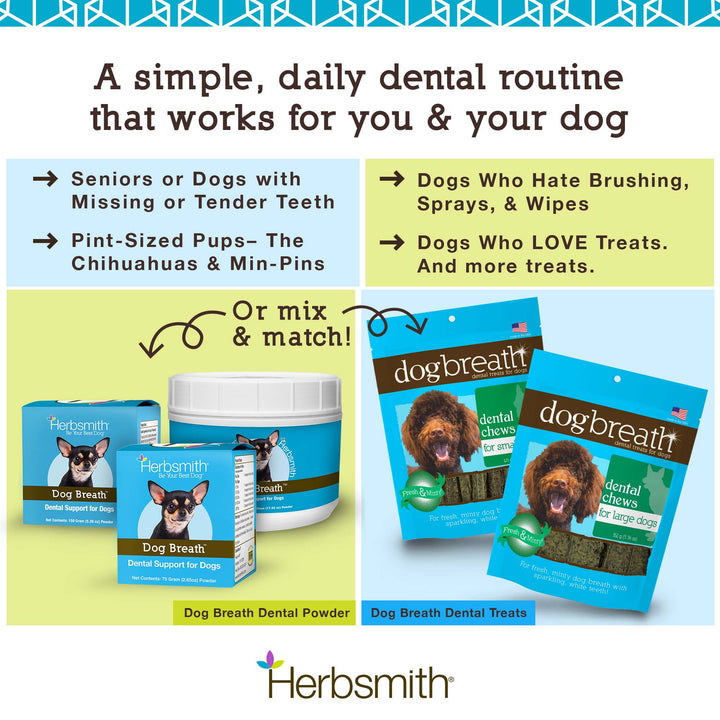 Dog Breath Dental Treats &amp; Powder