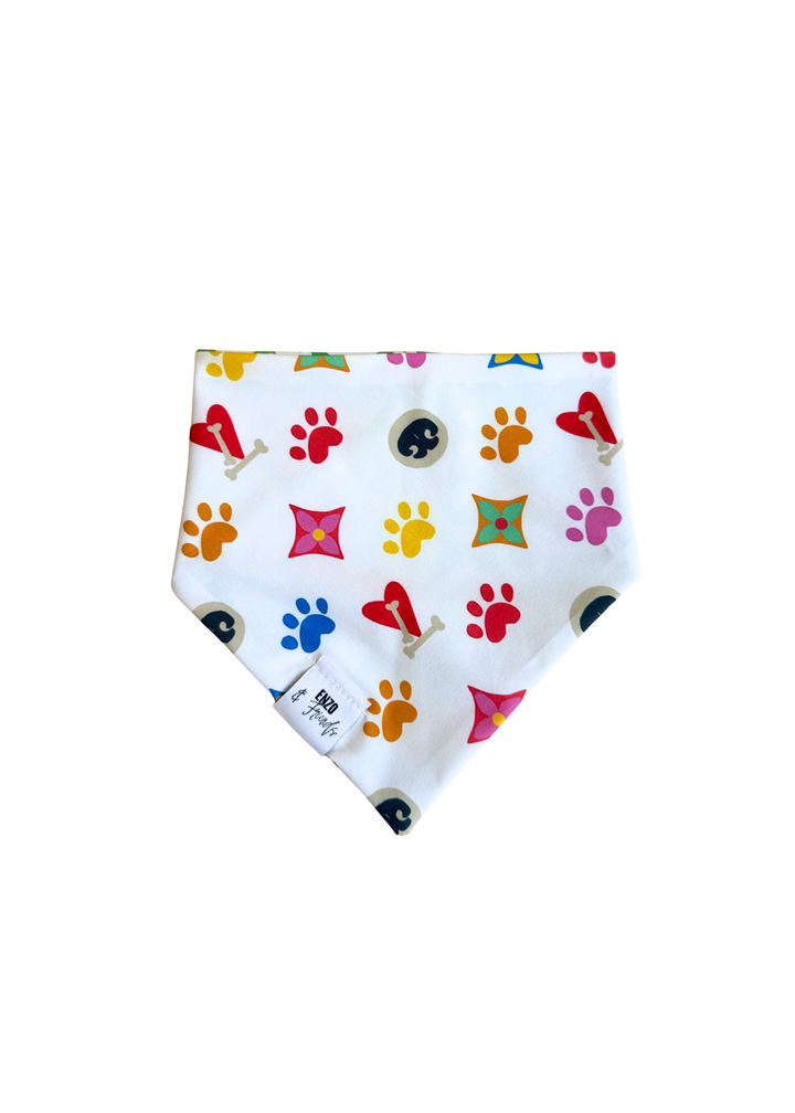 Enzo Green Happy Face + Multicolor Luxe Bandana