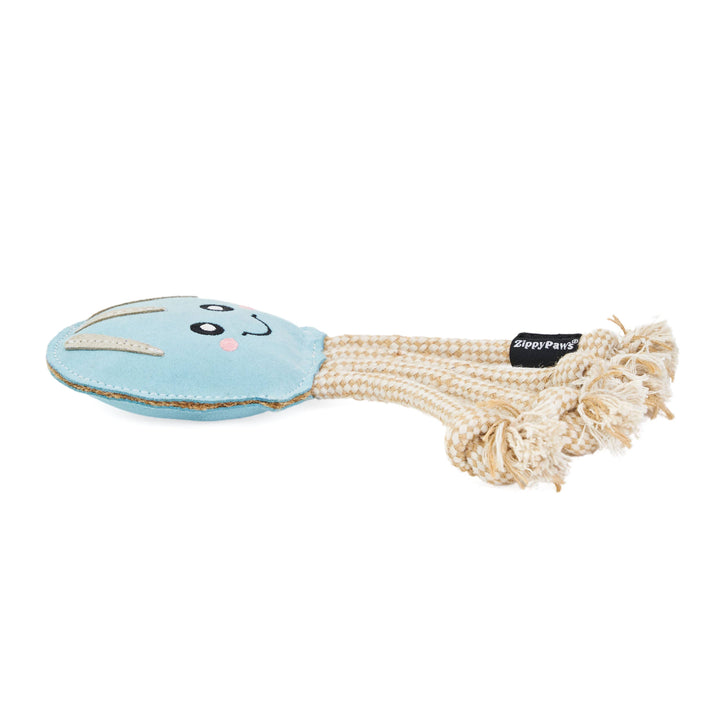 EcoZippy Suede and Rope Buddies, Jellyfish Dog Toy