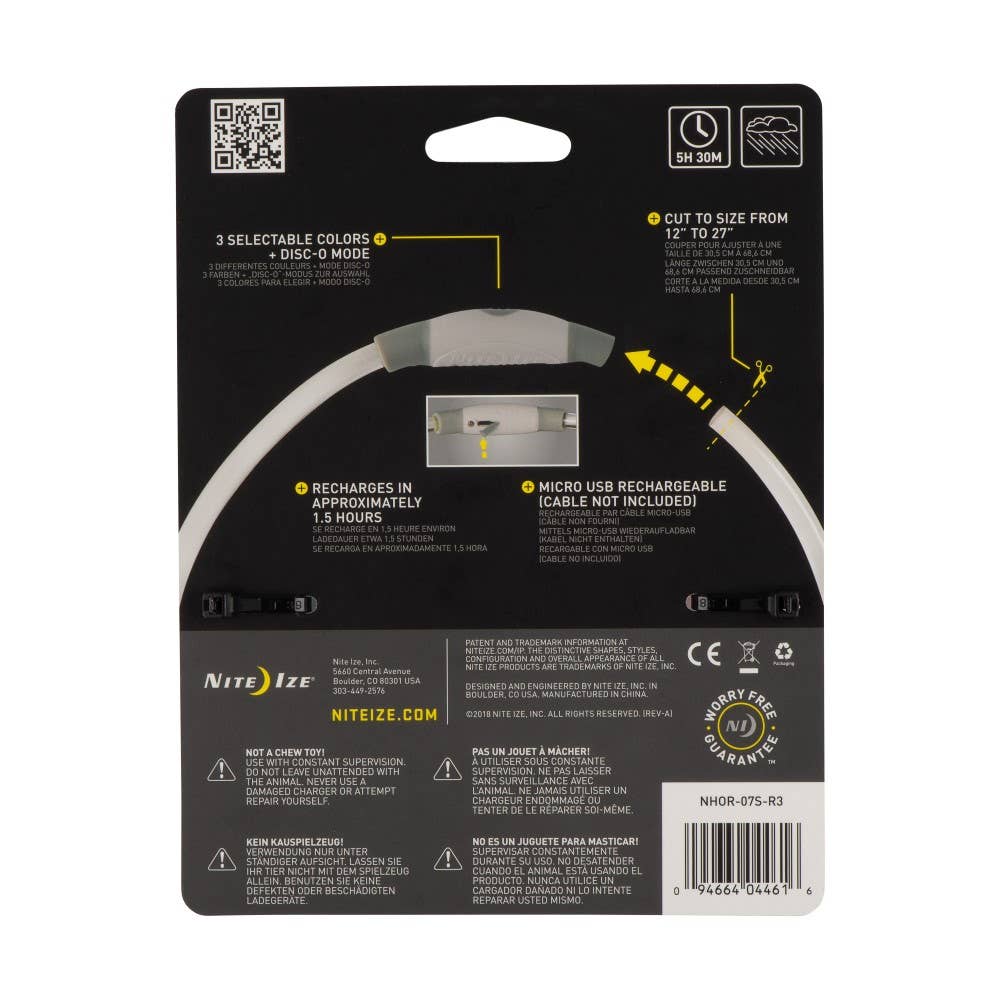 NiteHowl Rechargeable LED Safety Necklace Disco