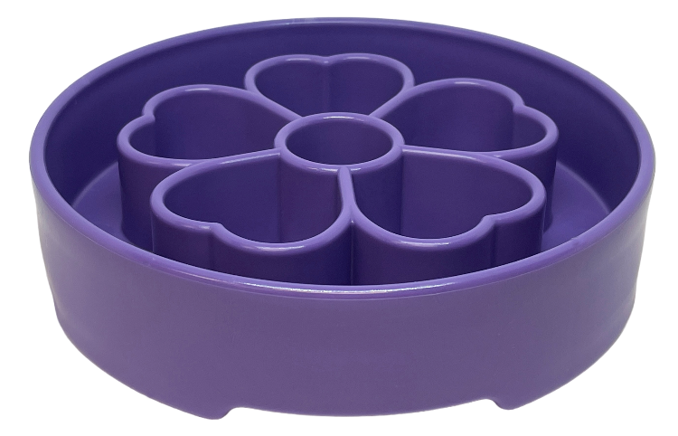 Flower Design eBowl Enrichment Slow Feeder Bowl