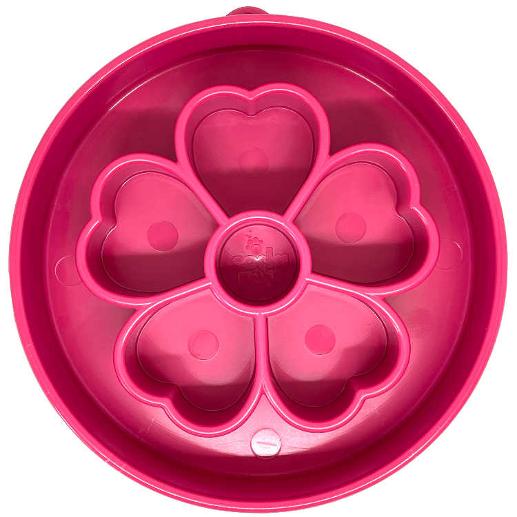 Flower Design eBowl Enrichment Slow Feeder Bowl