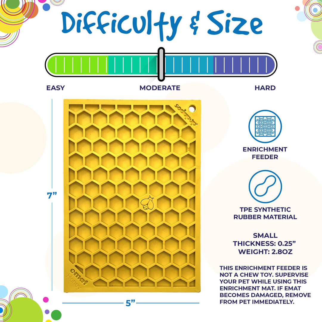 Honeycomb Design Emat Enrichment Licking Mat