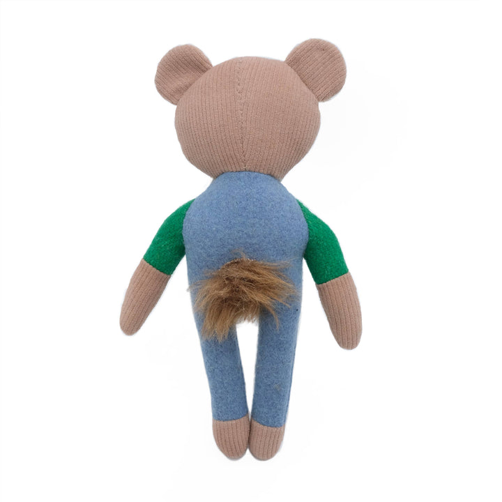 EcoZippy Felt Friends Benjamin the Bear Dog Toy