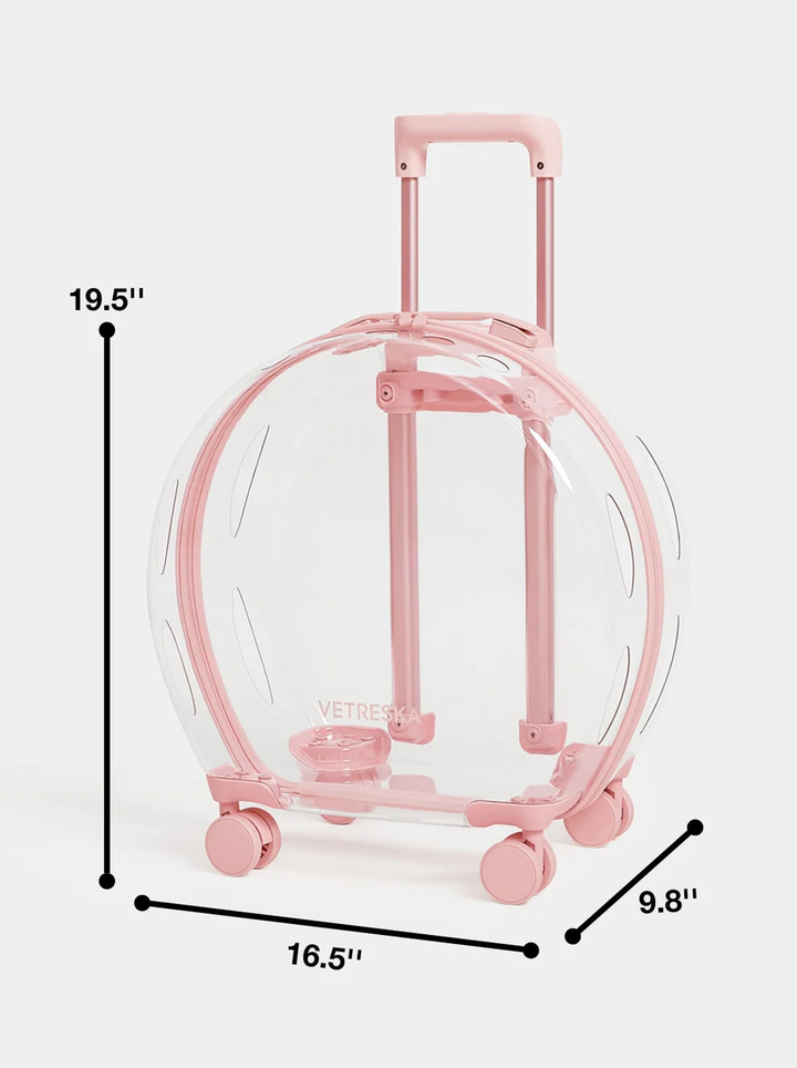 Bubble Pink Color Block Pet Carrier