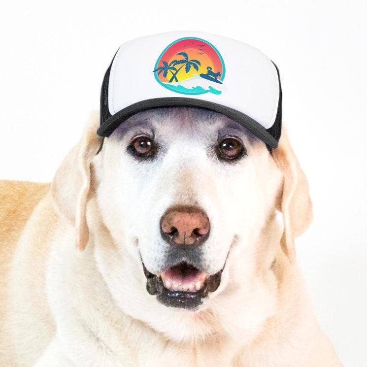 California Surfer Dog | Trucker Hat for Dogs