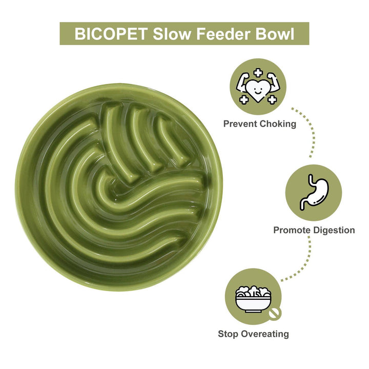 Wave Slow Feeder Dog Bowls