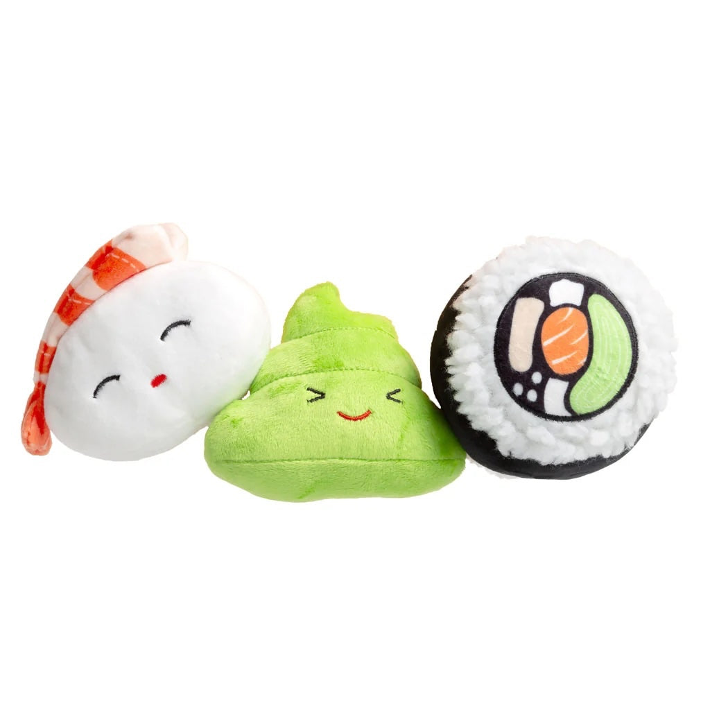 Sushi Bento Pet Toys, Set of 3