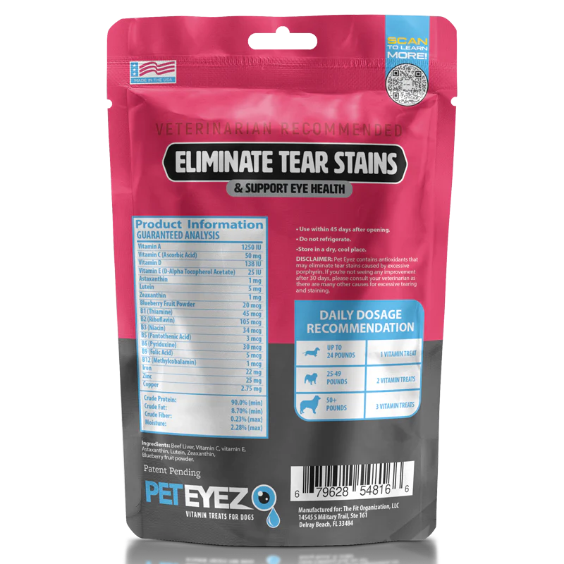 Beef Liver Dog Vitamin Treats Eye Tear Stain Remover