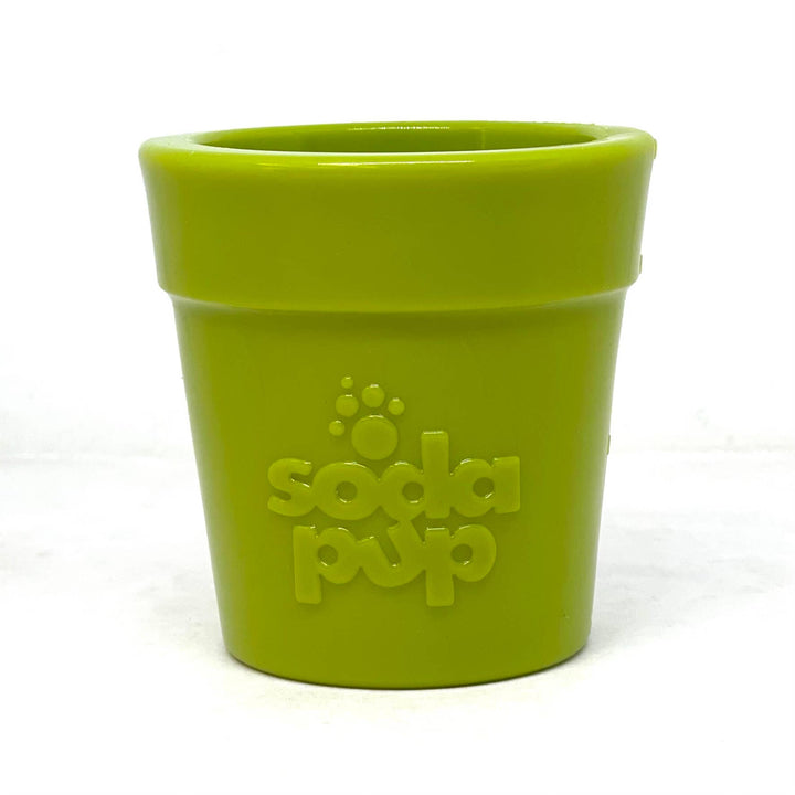 Flower Pot Durable Rubber Treat Dispenser &amp; Enrichment