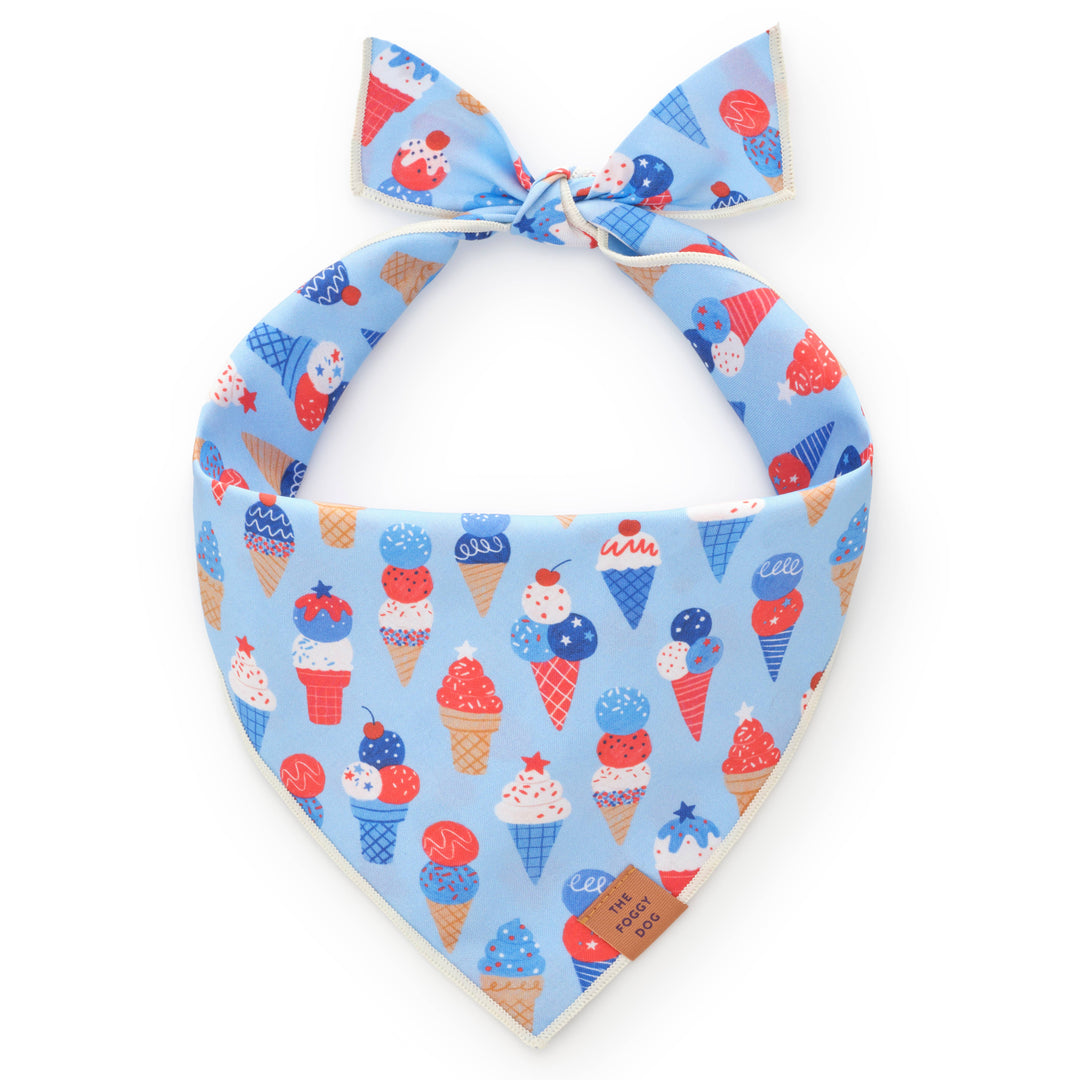 Star-Spangled Scoops Dog Bandana