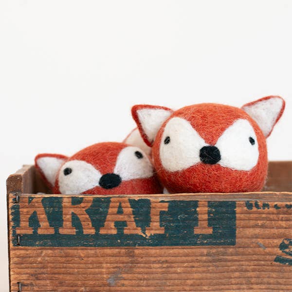 Fox Beastball Wool Cat and Dog Toy