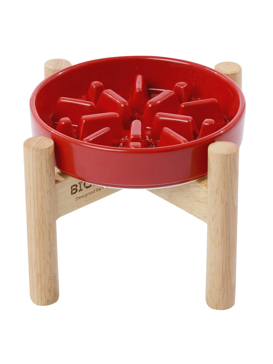 Spark Slow Feeder Dog Bowls - Red / Green