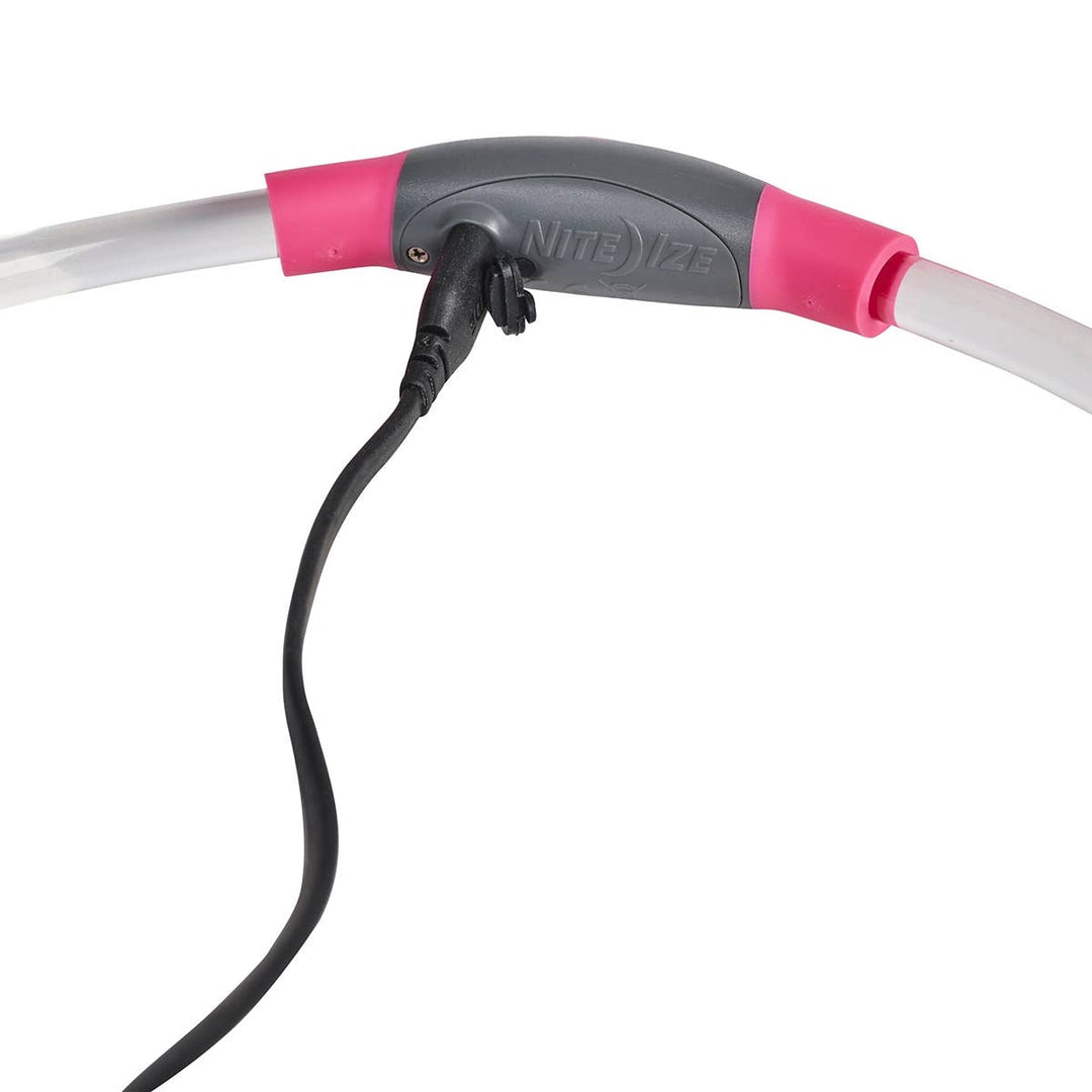 NiteHowl® Rechargeable LED Safety Necklace Pink