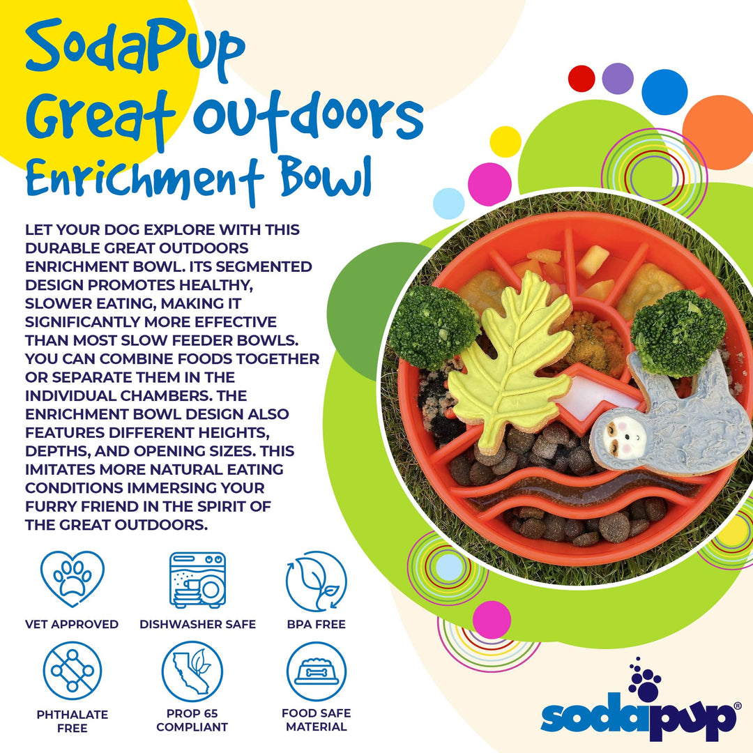 Great Outdoors Design eBowl Enrichment Slow Feeder Bowl