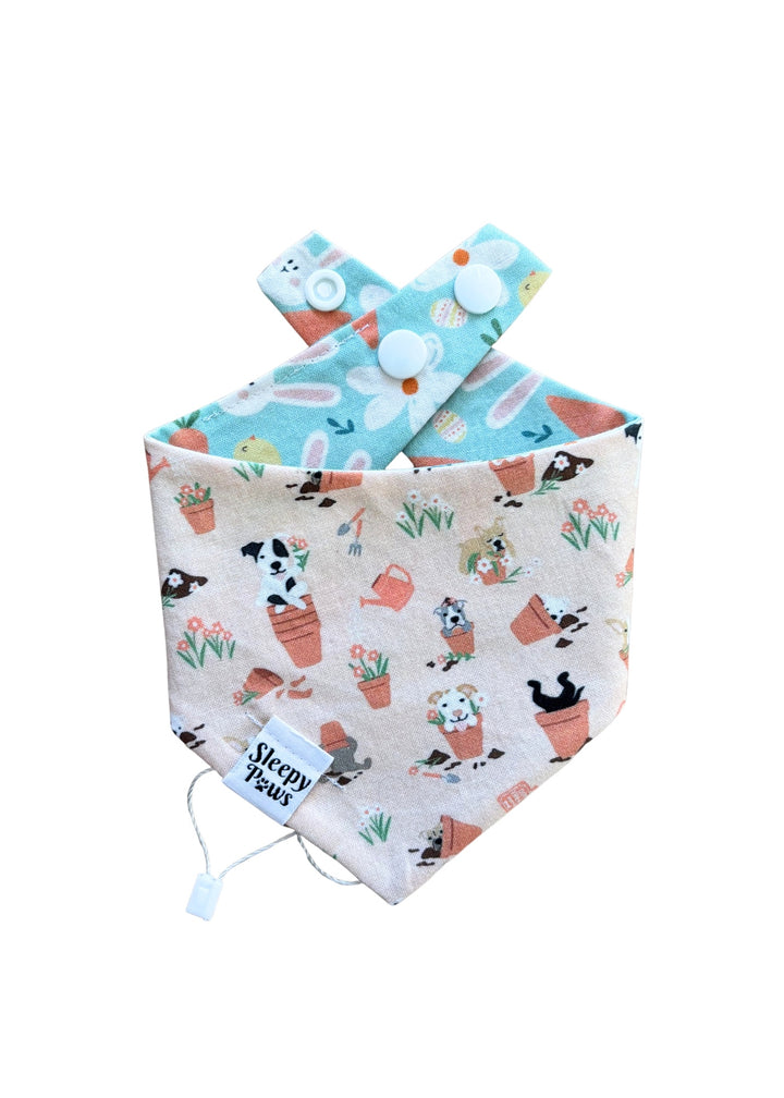 Easter + Garden Dogs Reversible Bandana