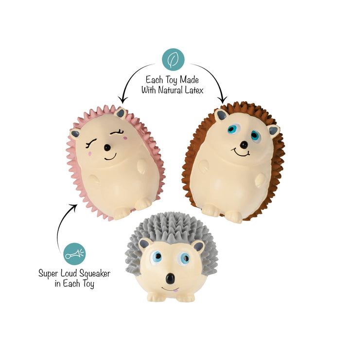 On a Roll Small Latex Dog Toys Set of 3