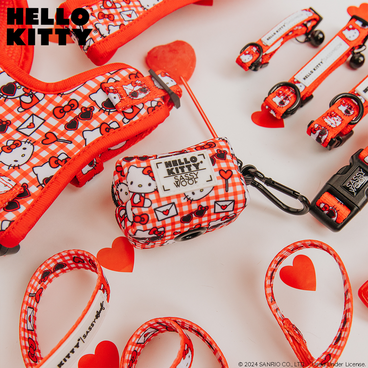 Dog Waste Bag Holder Hello Kitty® Red Classic