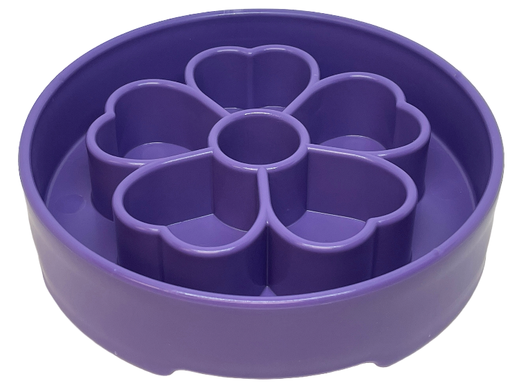 Flower Design eBowl Enrichment Slow Feeder Bowl