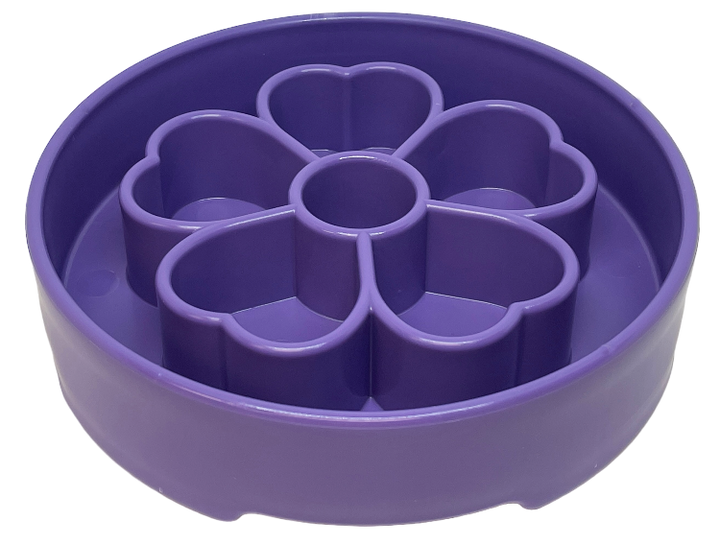 Flower Design eBowl Enrichment Slow Feeder Bowl