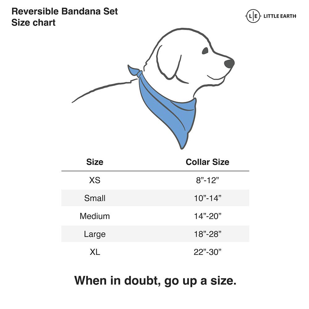 MLB LA Dodgers Reversible Pet Bandana