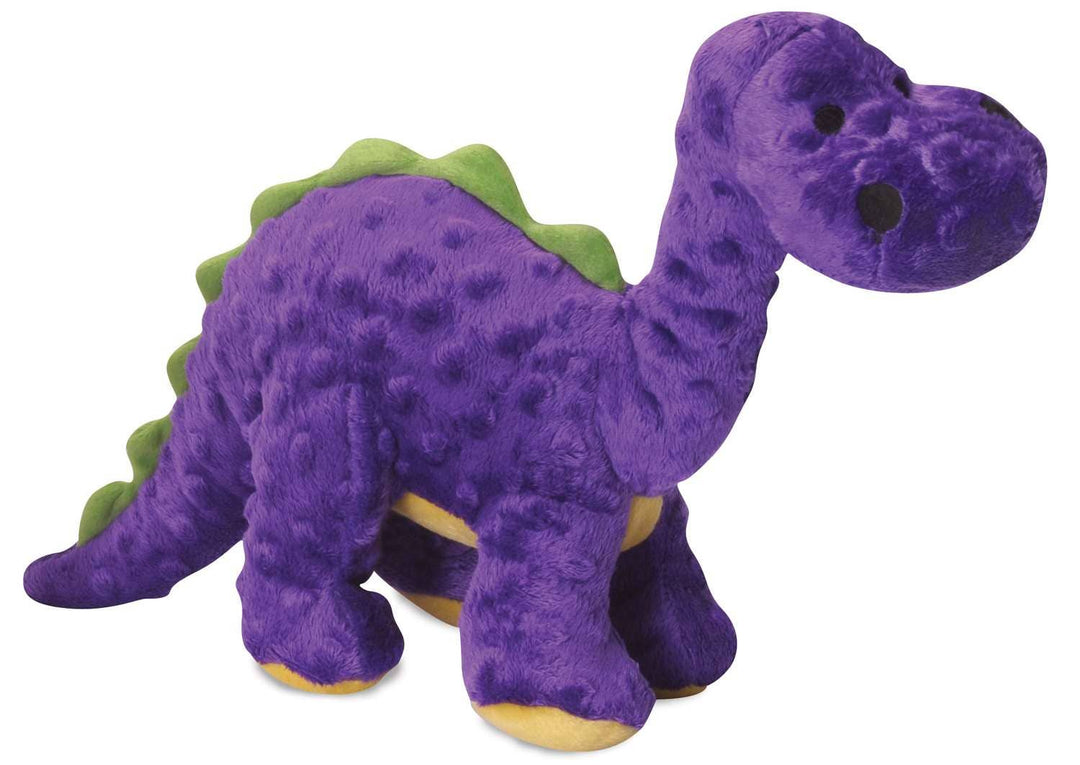 Dinos Bruto w/Chew Guard Plush Dog Toy Purple, Large