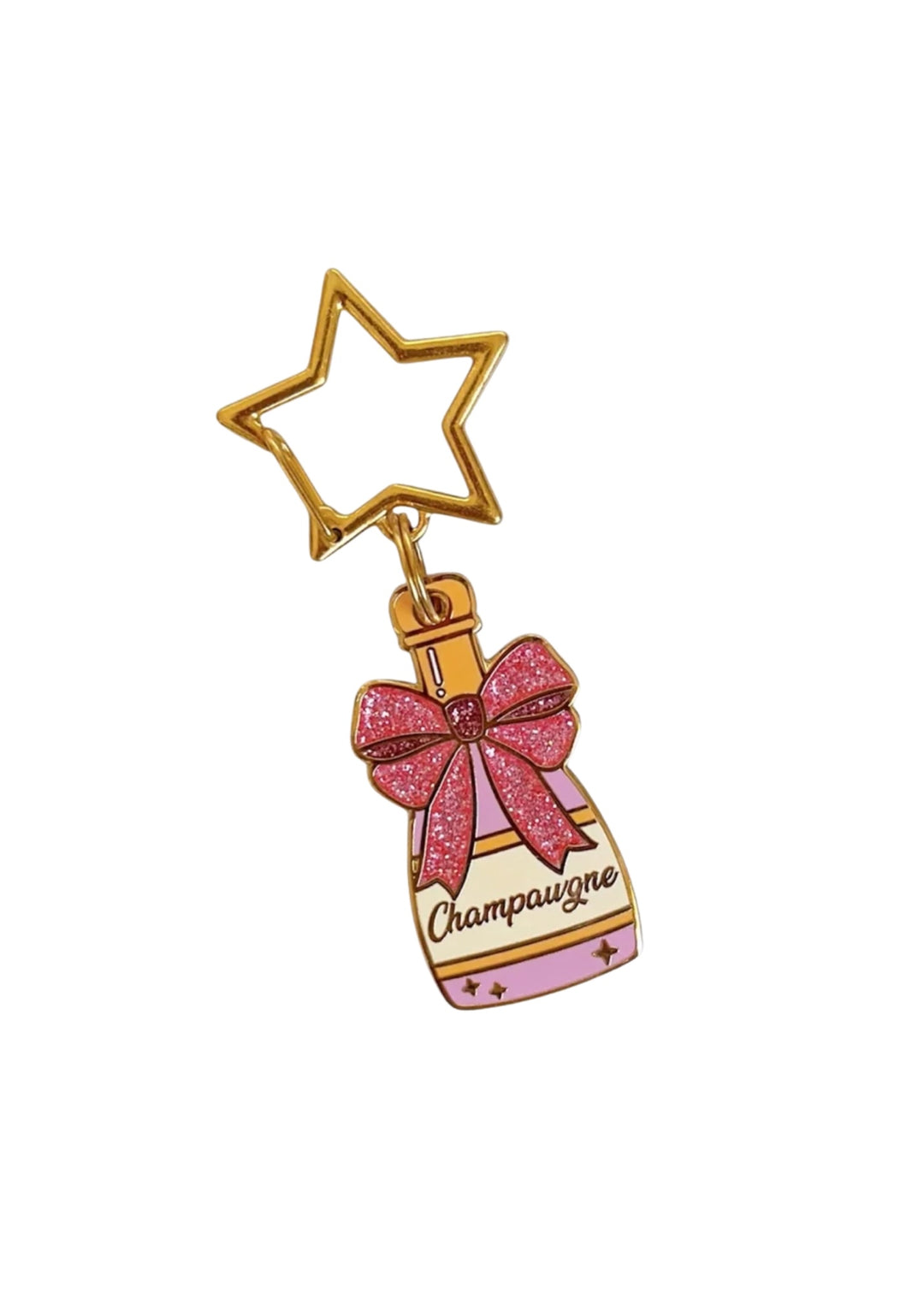 Pink Champagne Charm
