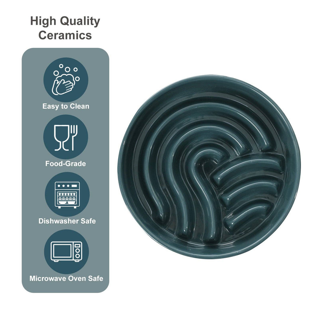 Wave Slow Feeder Dog Bowls