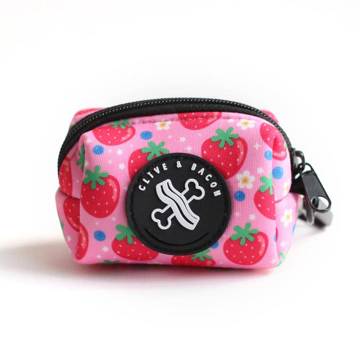 Berry Cute Pink Poop Bag Holder