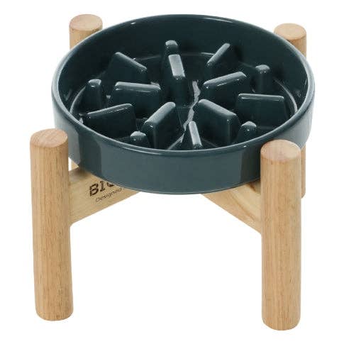 Spark Slow Feeder Dog Bowls - Red / Green