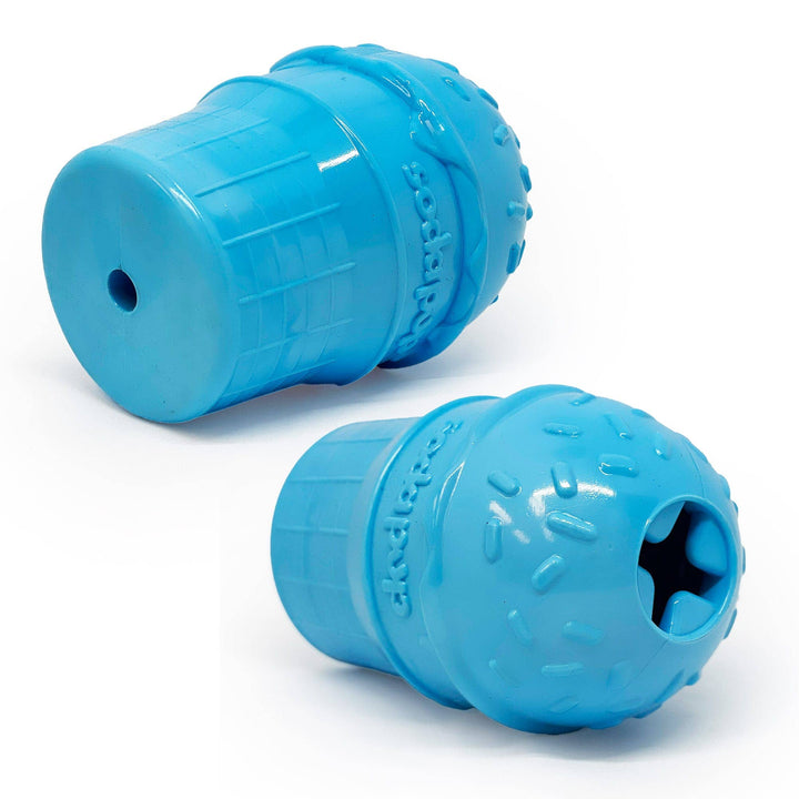 Ice Cream Cone Durable PUP-X Rubber Chew Toy &amp; Treat Dispenser