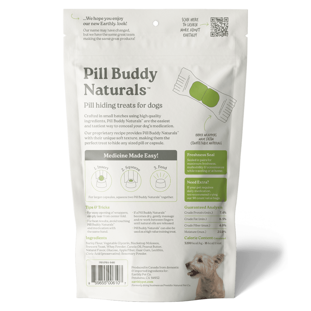 Pill Buddy Naturals Peanut Butter &amp; Apple 30ct