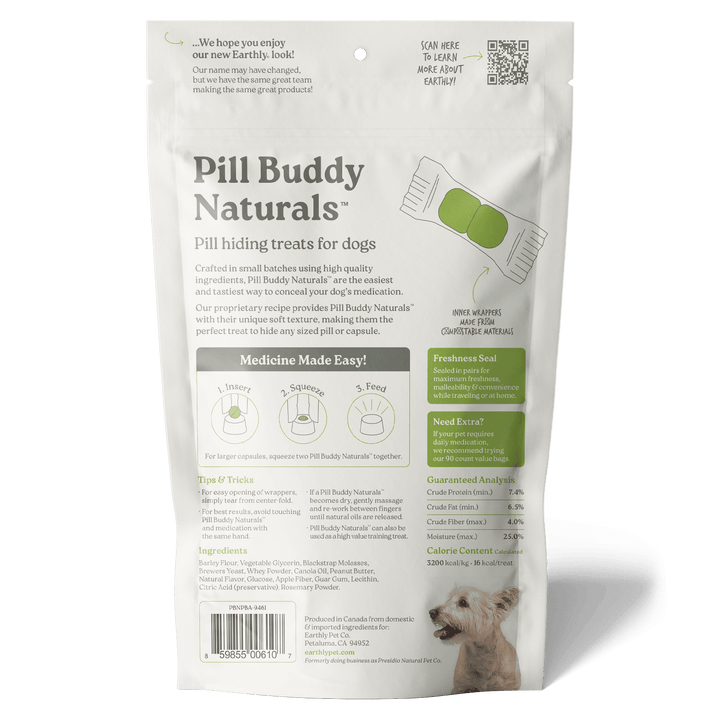 Pill Buddy Naturals Peanut Butter &amp; Apple 30ct