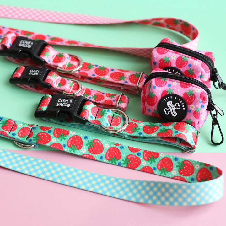 Berry Cute Pink Poop Bag Holder