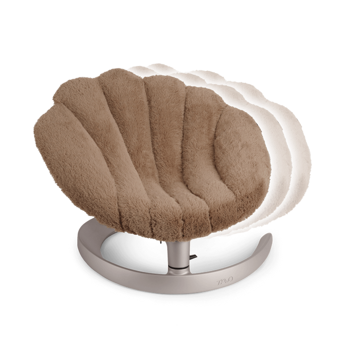 Shell Pet Bed and Swaying Lounger (Caramel)