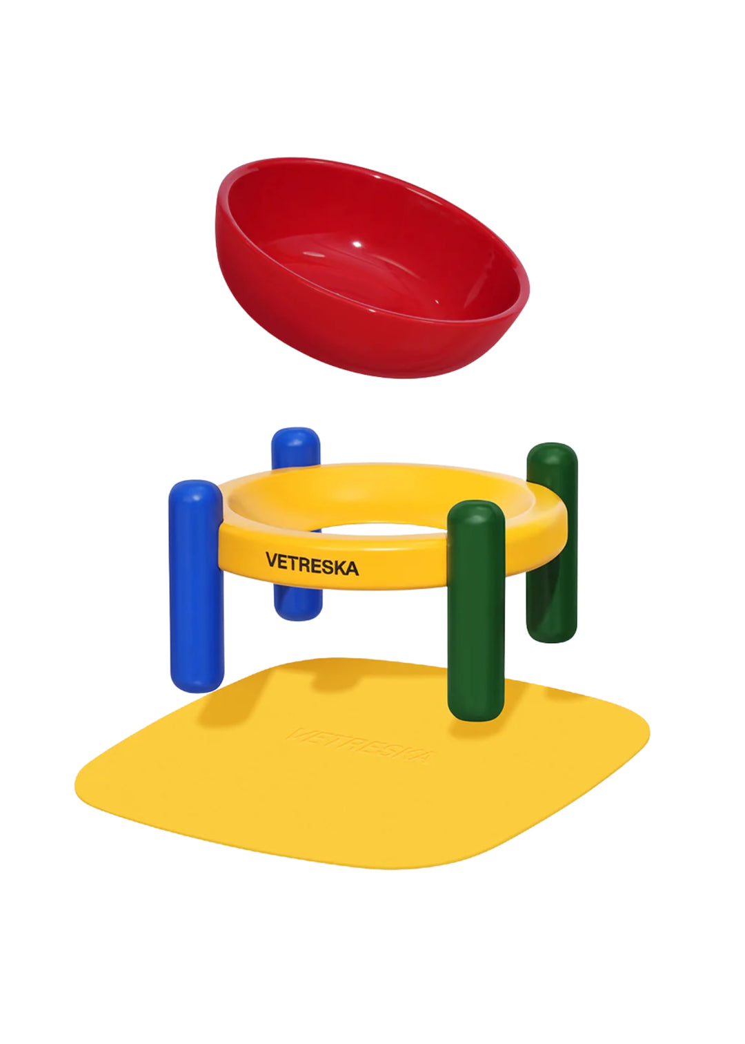 Chroma Ceramic Pet Bowl &amp; Mat Set