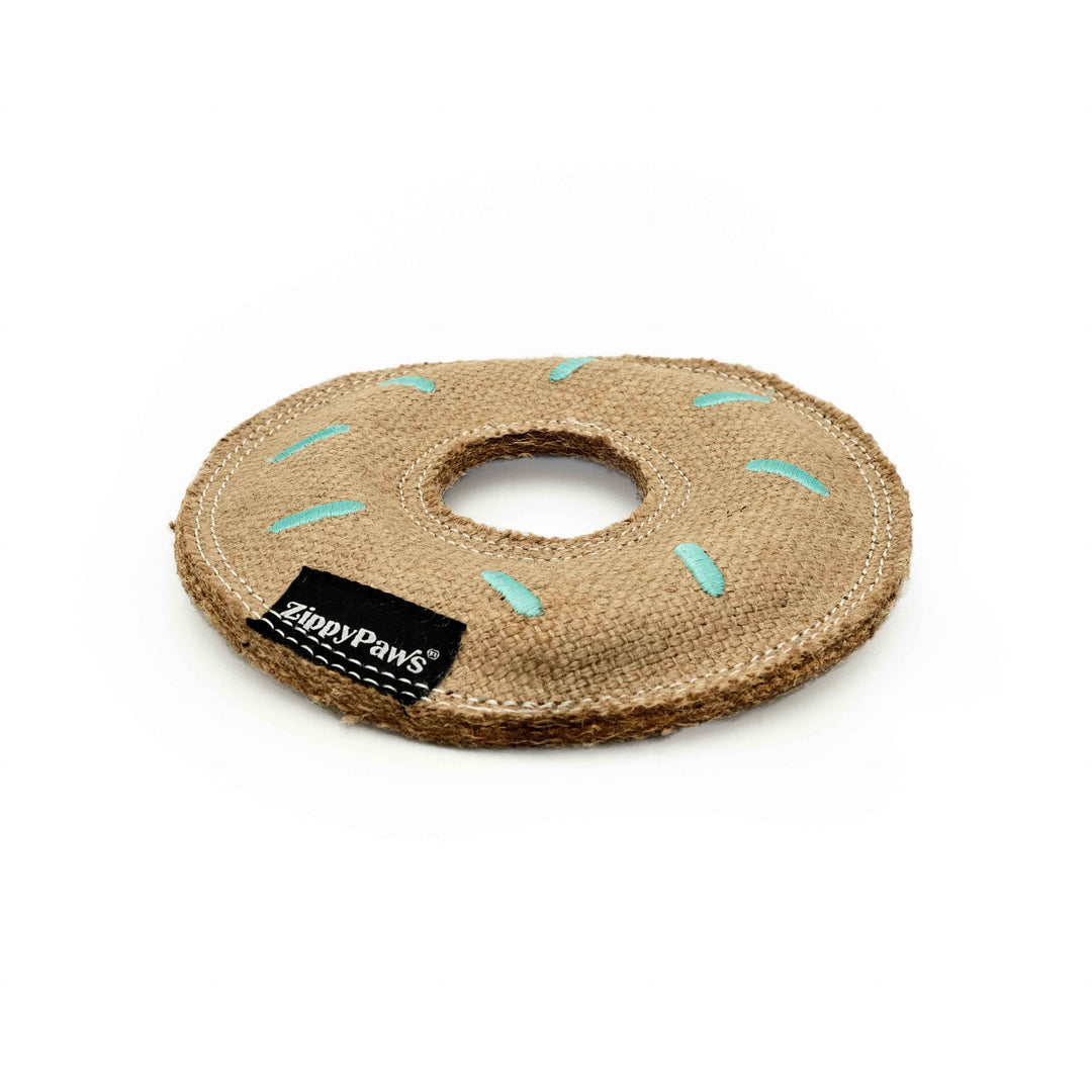EcoZippy Jute Donutz Dog Toy