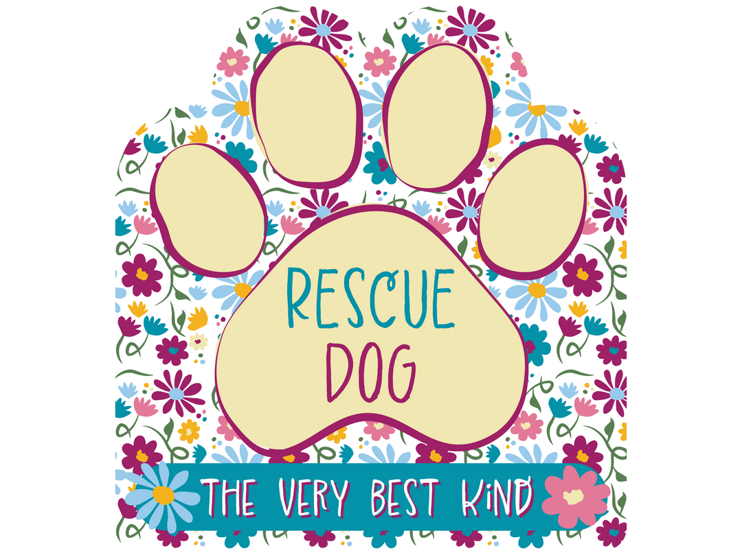 Rescue Dog (the very best kind) 3” Sticker