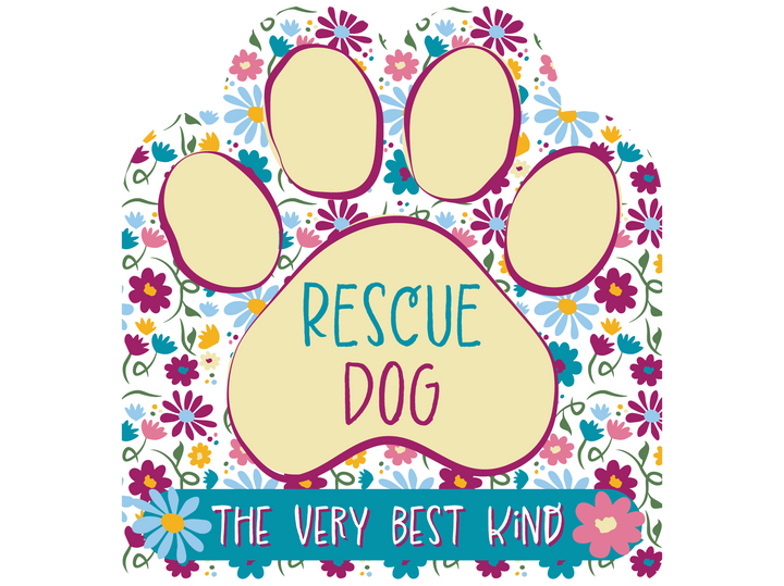 Rescue Dog (the very best kind) 3” Sticker