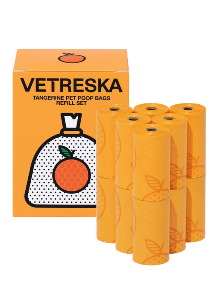 Tangerine Refill Poop Bags (12 rolls)