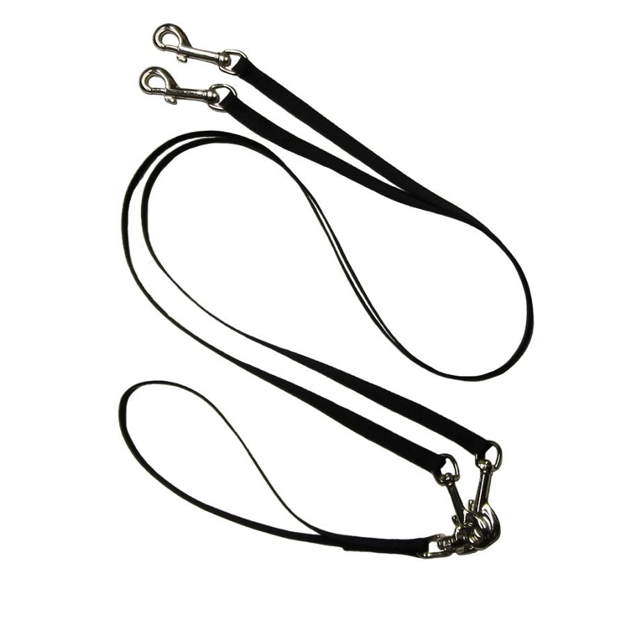 Nylon Two Dog Walker / No Tangle Leash