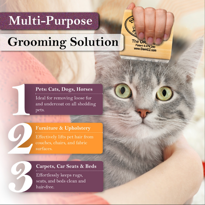 Small Brush for Shedding and Grooming (2.5 inch)